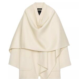 Elegant Cream Cape Coat
